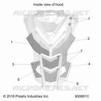 HOOD FOAM/FIBER