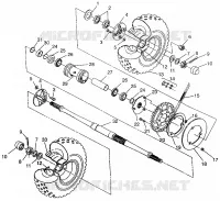 REAR WHEEL DRIVE  MAGNUM 4X4 W968144 AND  SWEDISH MAGNUM 4X4 S968144 (4936053605C007)