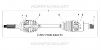 DRIVE TRAIN, REAR HALF SHAFT