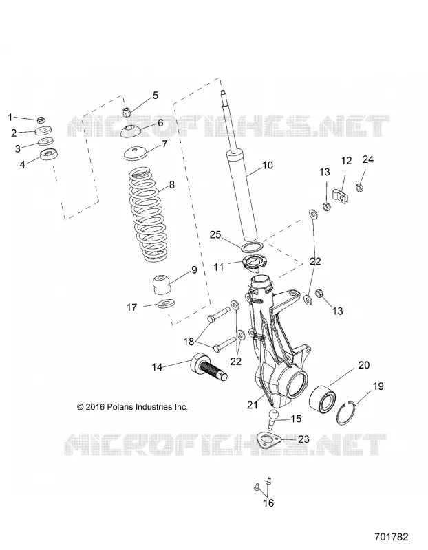SUSPENSION, FRONT STRUT 