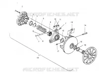 DRIVE CLUTCH ASSEMBLY STORM 0950782, STORM SKS 0950582,  EURO STORM E950782 (4929012901C001)