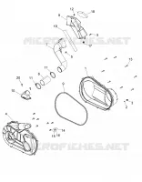 DRIVE TRAIN, CLUTCH COVER AND DUCTING
