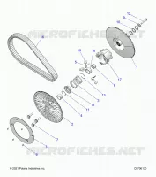 DRIVE TRAIN, SECONDARY CLUTCH