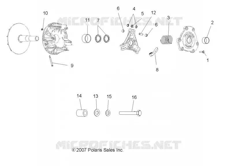 DRIVE TRAIN, PRIMARY CLUTCH