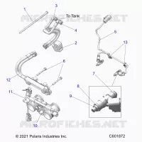 FUEL SYSTEM, RAIL, LINES AND THROTTLE BODY