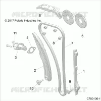 CAM CHAIN AND TENSIONER