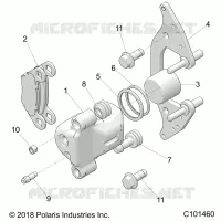 BRAKES, SINGLE BORE CALIPER