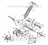 SWING ARM   SHOCK XPLORER 400L W98CC38C (4945414541C001)