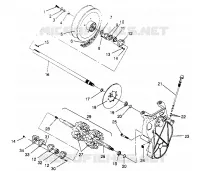 DRIVE TRAIN ASSEMBLY  500 EFI 0952774, EFI SKS 0952574,   EFI SKS PT 095297 (4929052905B012)