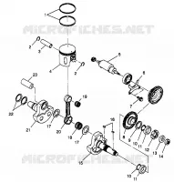 PISTON   CRANKSHAFT SPORTSMAN 4X4 W968040 (4935943594C013)