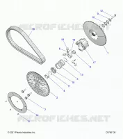 DRIVE TRAIN, SECONDARY CLUTCH