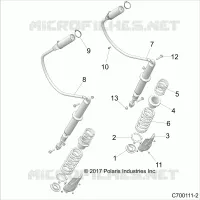 SUSPENSION, REAR SHOCK MOUNTING