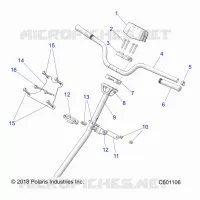 STEERING, H-BAR, STEERING POST, GRIPS
