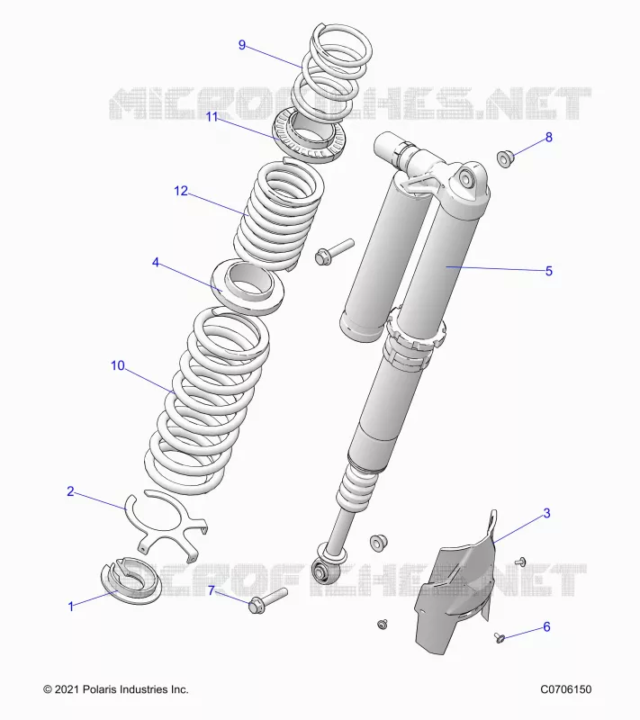 SUSPENSION, REAR SHOCK MOUNTING, DELUXE