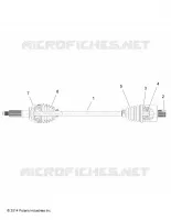 DRIVE TRAIN, REAR DRIVE SHAFT