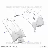 REAR CAB AND HEAT SHIELDS