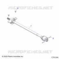 DRIVE TRAIN, FRONT PROP SHAFT