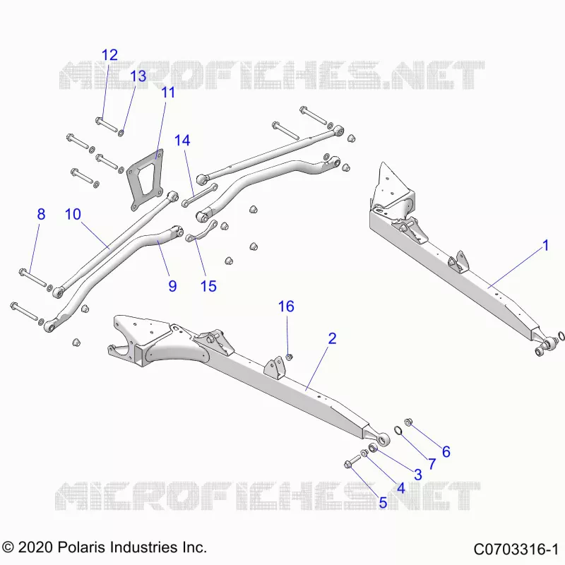 REAR SUSPENSION CONTROL ARMS