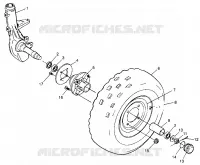 FRONT WHEEL SPORT 400L W97BA38C AND TRAIL BLAZER W97BA25C (4940124012B004)