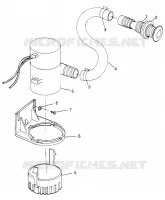 BILGE PUMP SL 700 B974071, INTL. SL 700 I974071, SL 700 DELUXE B974072 AND (4940874087C001)
