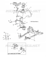 FUEL TANK AND CARBURETOR MOUNTING