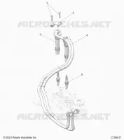 ENGINE, IGNITION COILS AND SPARK PLUGS