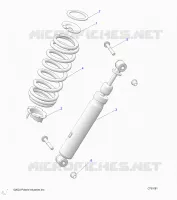 SUSPENSION, REAR SHOCK MOUNTING