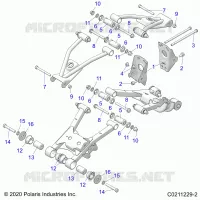 REAR SUSPENSION CONTROL ARM, MOUNTING