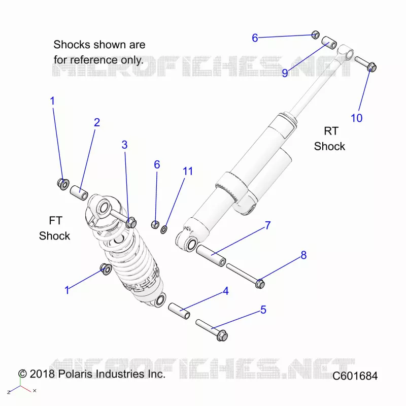 SUSPENSION, SHOCK MOUNTING, REAR SUSP.