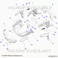 REAR BODYWORK RACK AND FENDERS
