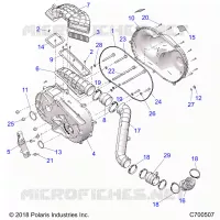 DRIVE TRAIN, CLUTCH COVER AND DUCTING