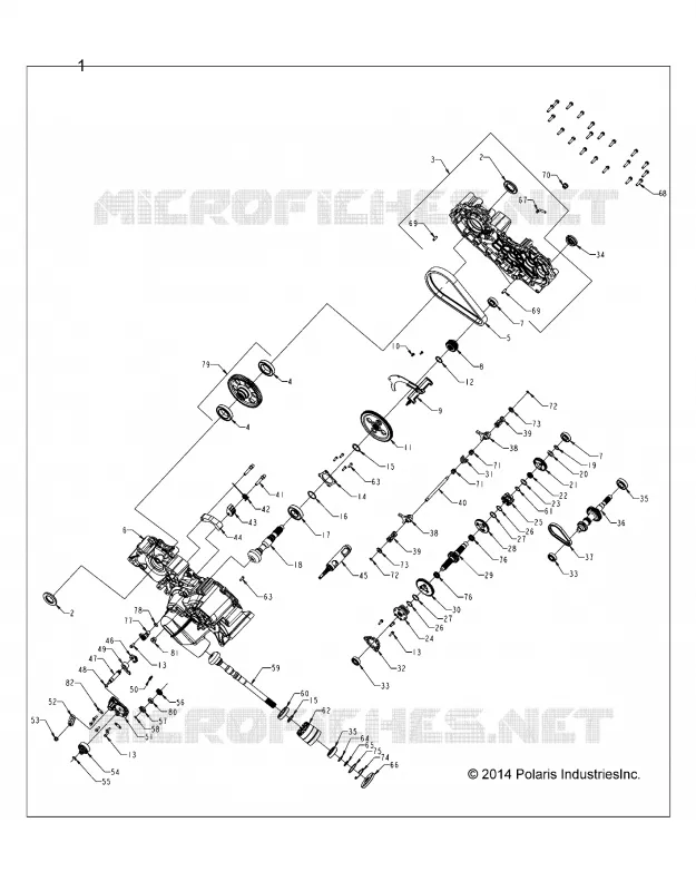 DRIVE TRAIN, MAIN GEARCASE