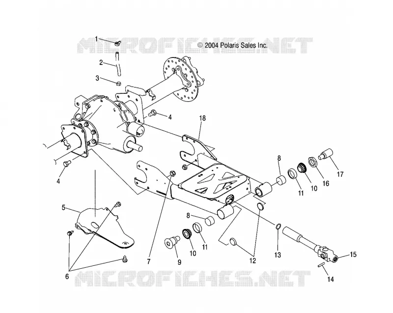 SWING ARM/REAR AXLE MOUNTING