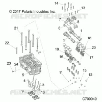 ENGINE, CYLINDER HEAD AND VALVES