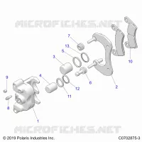 BRAKES, REAR CALIPER