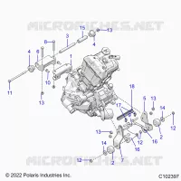 ENGINE, MOUNTING & LONG BLOCK