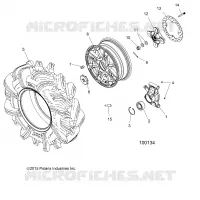 WHEELS, REAR AND HUB