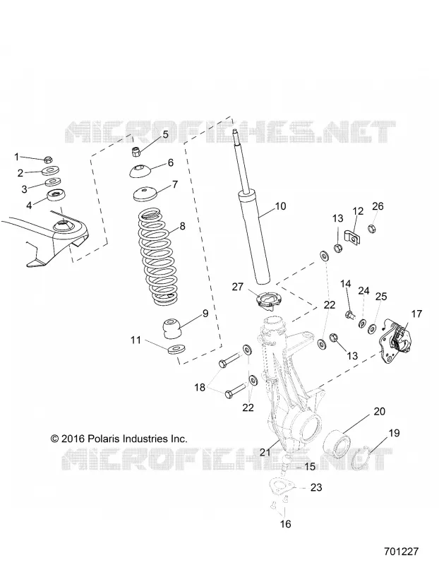 SUSPENSION, FRONT STRUT 