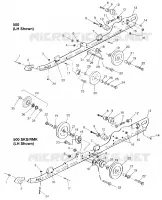 RAIL MOUNTING (SUSPENSION) 500 0972764,  EUROPEAN 500 E972764, 500 SKS 0972 (4938393839C002)