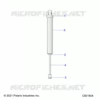 SUSPENSION, REAR SHOCK TRACK