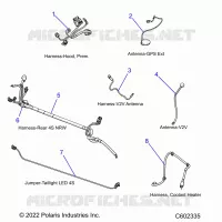 ELECTRICAL, WIRE HARNESSES, HOOD/JUMPERS, GPS