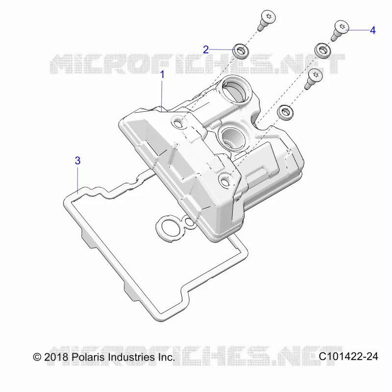 ENGINE, VALVE COVER