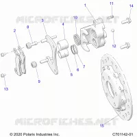 BRAKES, REAR CALIPER