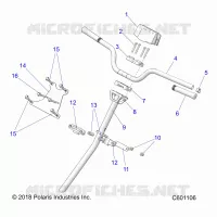 STEERING, H-BAR, STEERING POST, GRIPS