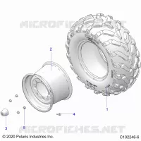 WHEELS, REAR TIRE
