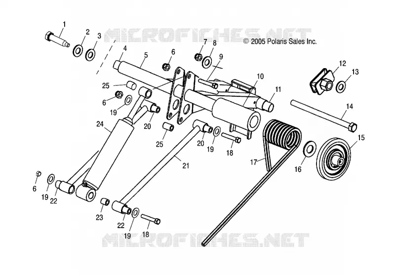 REAR SUSPENSION TORQUE ARM AND SHOCK