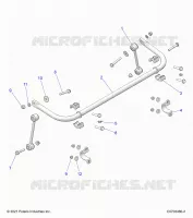 SUSPENSION, STABILIZER BAR, REAR