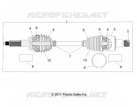 DRIVE TRAIN, REAR HALF SHAFT