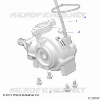 DRIVE TRAIN, GEARCASE MOUNTING, FRONT