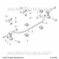 SUSPENSION, STABILIZER BAR, FRONT